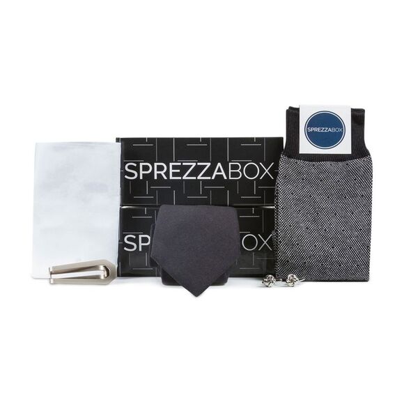 SprezzaBox Mens Modern Neck Tie Set, Multicoloured, NWT - Picture 1 of 1